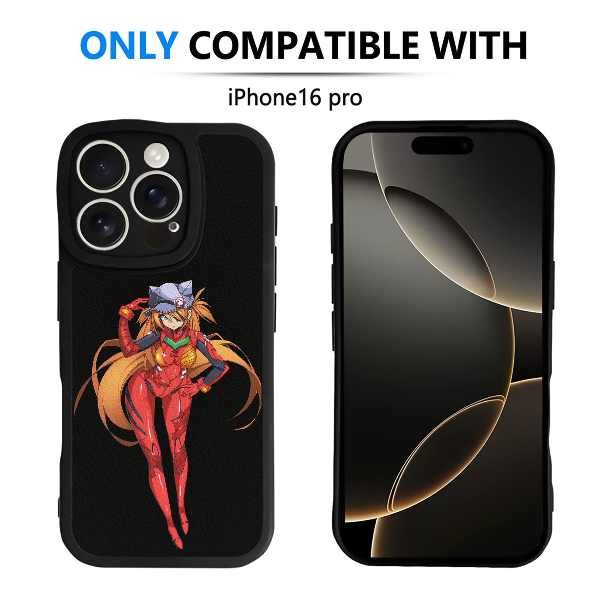 （画像用） EVA 新世紀エヴァンゲリオン 【iPhone 16シリーズ対応】シリコンスマホケース（レザー調） 材質：シリコン